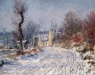 La strada per Giverny, inverno, 1885